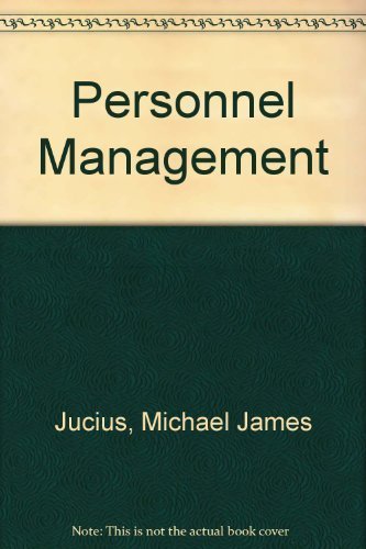 Imagen de archivo de Personnel Management a la venta por Better World Books