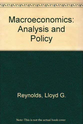 Beispielbild fr Macroeconomics: Analysis and policy (The Irwin series in economics) zum Verkauf von SecondSale