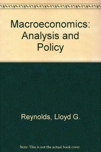 Stock image for Macroeconomics: Analysis and policy (The Irwin series in economics) for sale by SecondSale
