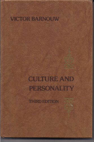 9780256021936: Culture and Personality