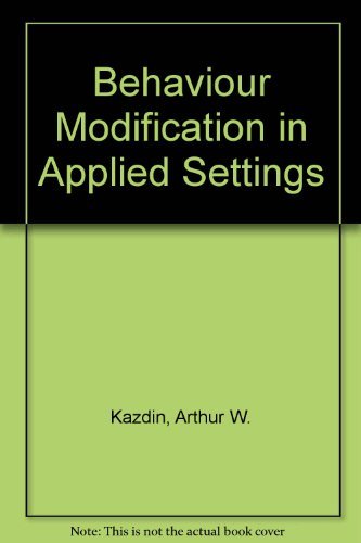 9780256021967: Behaviour Modification in Applied Settings