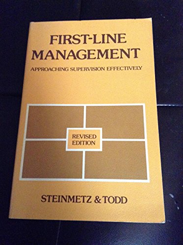 9780256022131: First-line Management: Approaching Supervision Effectively