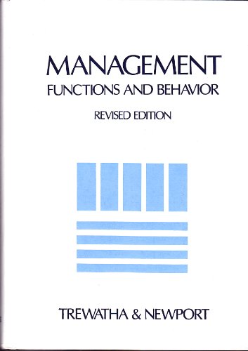 Stock image for Management : functions and behavior. Ex-Library. for sale by Yushodo Co., Ltd.