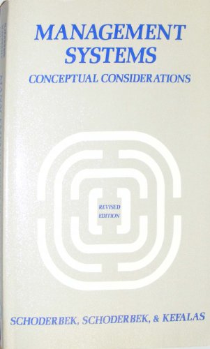9780256022759: Management systems: Conceptual considerations