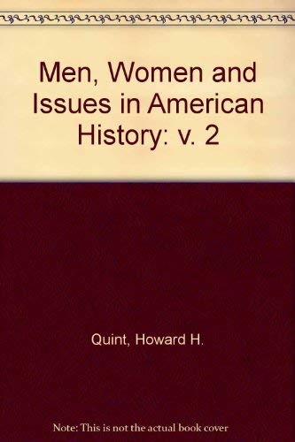 9780256023121: Men, Women and Issues in American History: v. 1: v. 2