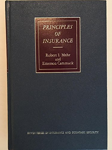 Stock image for Principles of Insurance for sale by Priceless Books