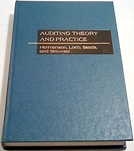 Beispielbild fr Auditing theory and practice (The Willard J. Graham series in accounting) zum Verkauf von ThriftBooks-Dallas