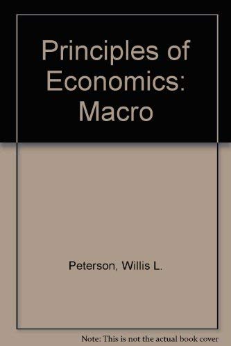 Stock image for Principles of economics: Macro (The Irwin series in economics) for sale by HPB-Red
