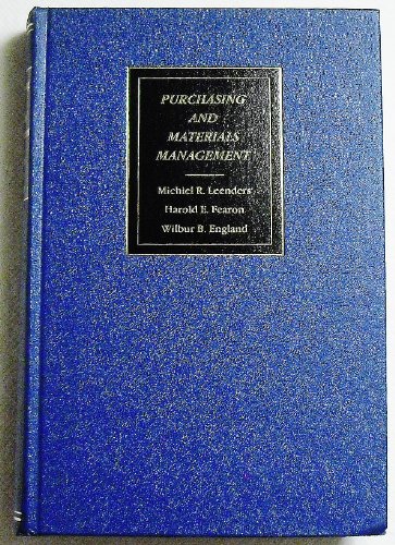 Imagen de archivo de Purchasing and materials management a la venta por BookHolders