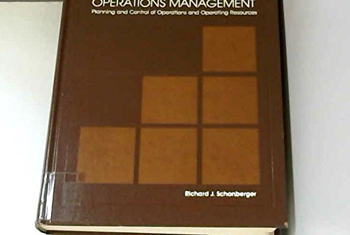 Imagen de archivo de Operations Management : Planning and Control of Operations and Operating Resources a la venta por Better World Books