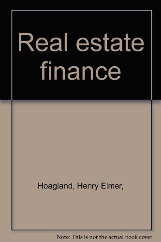 Beispielbild fr Real estate finance zum Verkauf von HPB-Red