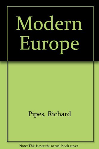 Beispielbild fr Modern Europe zum Verkauf von Better World Books