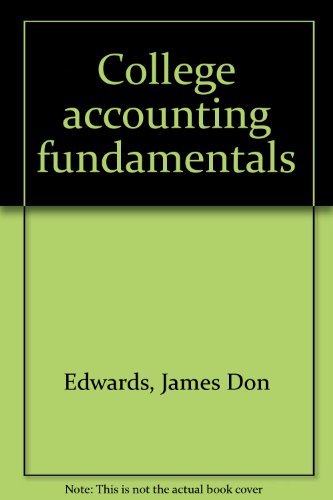 Stock image for College accounting fundamentals for sale by Hawking Books