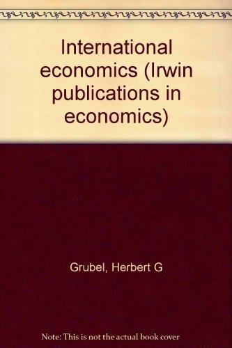 9780256024937: International economics (Irwin publications in economics)