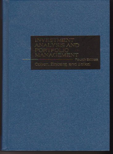 Imagen de archivo de Investment Analysis and Portfolio Management a la venta por Top Notch Books