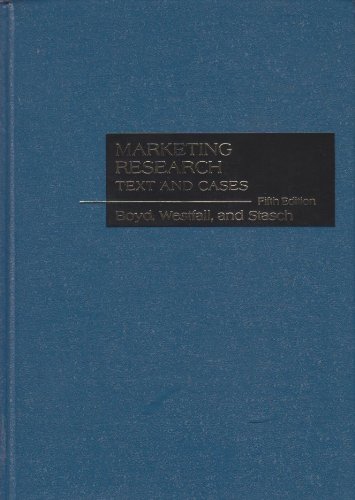 9780256025309: Marketing research: Text and cases
