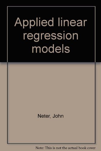 Imagen de archivo de Applied Linear Regression Analysis a la venta por Better World Books