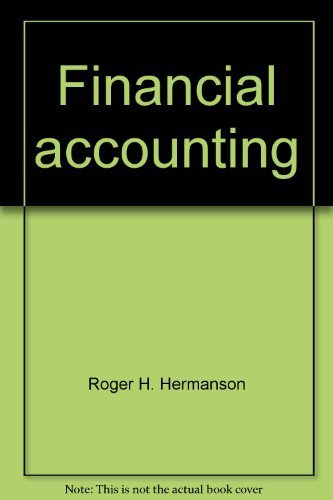 Imagen de archivo de Financial accounting a la venta por HPB-Red