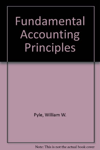 Imagen de archivo de Fundamental Accounting Principles a la venta por Wonder Book