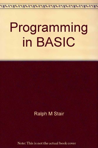 9780256026115: Title: Programming in BASIC With structured programming c
