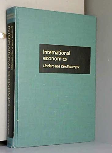 Stock image for International economics (Irwin series in economics) for sale by Wonder Book