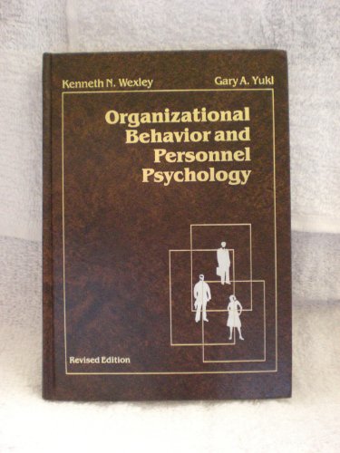 Stock image for Organizational Behavior and Personnel Psychology for sale by HPB-Red