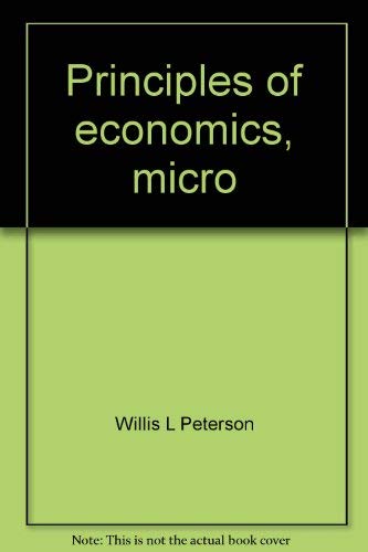 9780256028096: Principles of economics, micro (Irwin publications in economics)