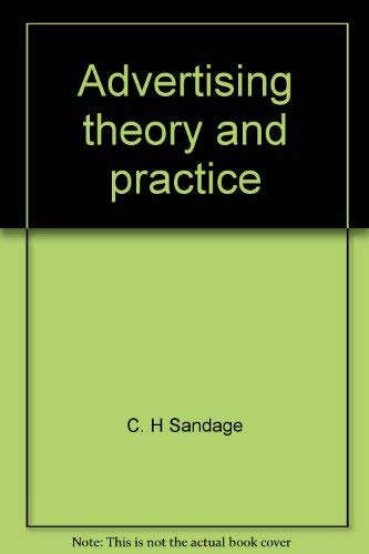 Stock image for Advertising theory and practice (Irwin series in marketing) for sale by HPB-Red