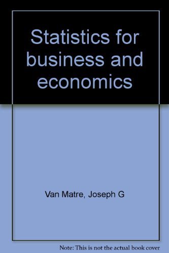 Beispielbild fr Statistics for business and economics zum Verkauf von Wonder Book