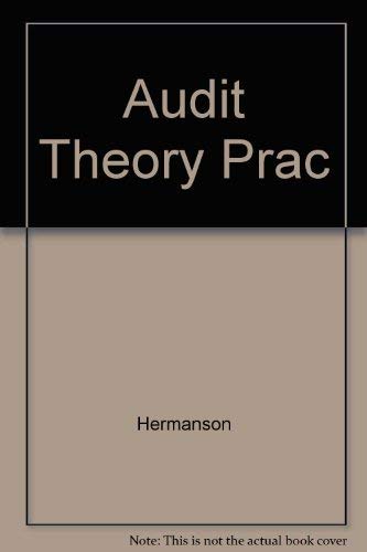 Stock image for Auditing theory and practice (The Willard J. Graham series in accounting) for sale by HPB-Red