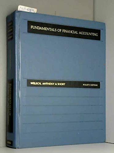 Stock image for Fundamentals of financial accounting (The Robert N. Anthony/Willard J. Graham series in accounting) for sale by HPB-Red