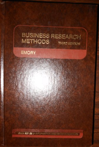 9780256030099: Business Research Methods