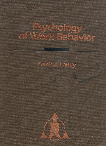 Imagen de archivo de Psychology of Work Behavior a la venta por ThriftBooks-Atlanta