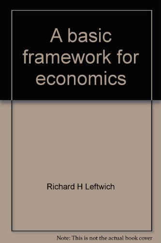 Stock image for A basic framework for economics for sale by HPB-Red