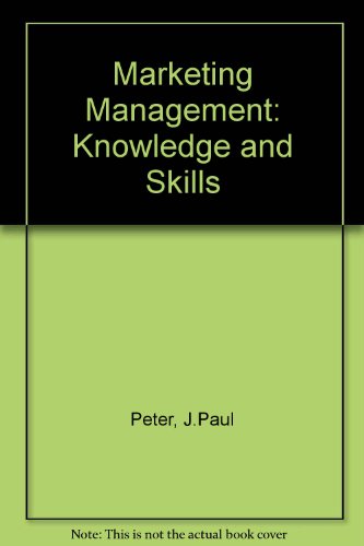 9780256030730: Marketing Management: Knowledge and Skills