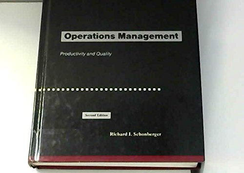 Beispielbild fr Operations Management : Productivity and Quality zum Verkauf von Better World Books