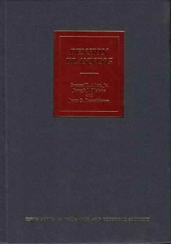 Stock image for Pension Planning: Pensions, Profit Sharing, and Other Deferred Compensation Plans (the Irwin Series in Insurance and Economic Security) for sale by Escape Routes Used Books