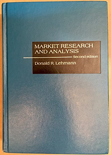 Imagen de archivo de Market Research and Analysis a la venta por ThriftBooks-Atlanta