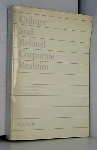 Stock image for Culture and Related Corporate Realities for sale by Better World Books