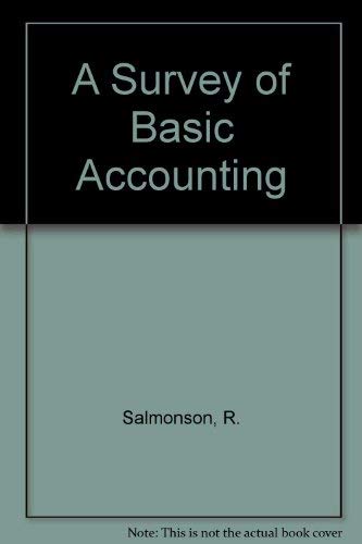 Beispielbild fr A survey of basic accounting (The Robert N. Anthony/Willard J. Graham series in accounting) zum Verkauf von HPB-Red
