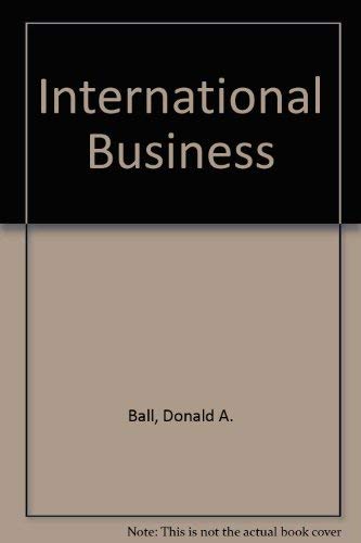 Imagen de archivo de International business: Introduction and essentials a la venta por HPB-Red