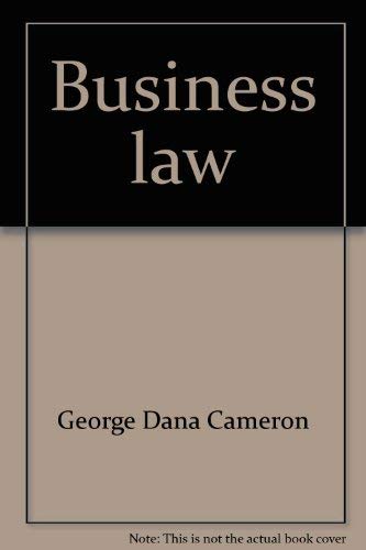 Stock image for Business law: Text and cases for sale by HPB-Red