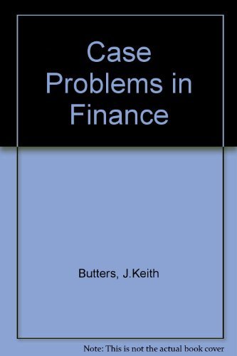 9780256033540: Case Problems in Finance