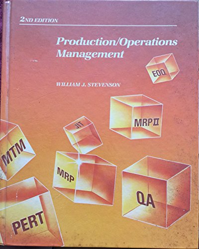 9780256033793: Production/Operations Management (Irwin Series in Marketing)
