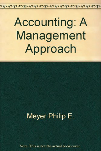 9780256034585: Accounting: A Management Approach