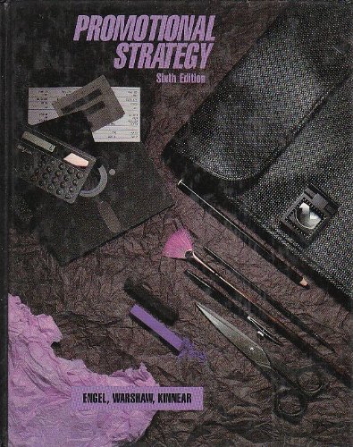 9780256036435: Promotional Strategy: Managing the Marketing Communications Process