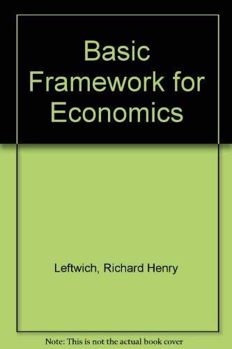 Beispielbild fr A Basic Framework for Economics zum Verkauf von NEPO UG