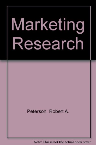 Marketing Research (9780256037111) by Peterson, Robert A.