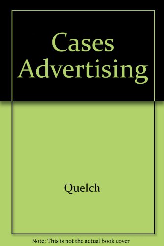 Stock image for Cases in advertising and promotion management for sale by Hawking Books