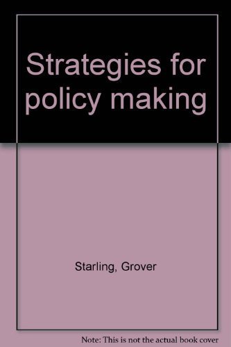 Beispielbild fr Strategies for Policy Making zum Verkauf von Better World Books